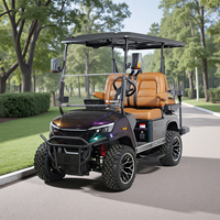 Voiturette de golf électrique DC-H-F2+2, modèle de chasse rehaussé, fabricant chinois, 4 places, personnalisable avec NFC