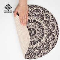 Vente directe d'usine, sets de table en coton imprimé avec polyester pour table à manger, sets de table imprimés en coton
