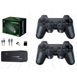 จอยเกมไร้สาย M8 4K สำหรับทีวี คอนโซลเกม 2.4G คอนโทรลเลอร์คู่ ช่องต่อ HDMI เกมคลาสสิคย้อนยุค - Product Image 2