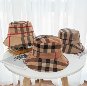 Nuevo color de invierno de sombrero de pescador de gamuza cuenca sombrero de ocio plegable caliente cubo sombrero de invierno