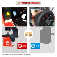 Balanceador de Ruedas Automático, Equipo de Taller Automotriz, Balanceador de Ruedas para Automóviles con Elevador de Neumáticos, Equipo de Reparación de Llantas en Venta