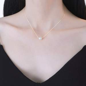 High-End S925 Silver Freshwater <strong>Pearl</strong> <strong>Necklace</strong> Trendy Princess Cut French Vintage Choker Geometric Oval Fine <strong>Pendant</strong> <strong>Necklaces</strong> - Product Image 4