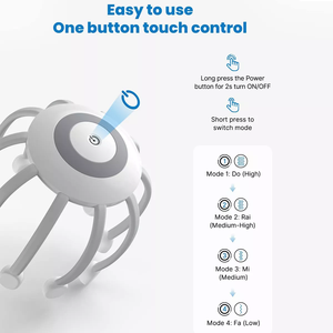 Masajeador de Cabeza y Cuero Cabelludo Multifunción Premium HEBZHENG HZ-IH-3 con Control de Tiempo de Vibración TMS para una Relajación Consciente - Product Image 4