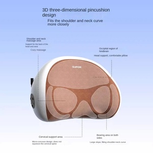 Almohada de Masaje Cervical de Marca Reconocida, Masajeador de Hombros y Cuello, Instrumento Automático con Control Remoto Inalámbrico, Tipo Recargable, Caja de Regalo - Product Image 3