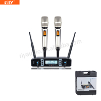 Système de micro sans fil infrarouge 2 canaux SKM9000 CRE, édition classique réédition, avec micros portatifs en métal ou en plastique pour discours et églises