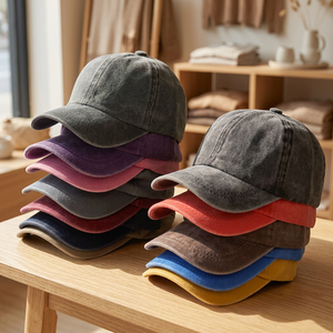 Vintage Wash Cotton <b>Kids</b> <b>Baseball</b> <b>Caps</b> Retro Faded Sport Soft 6 Panels Children Hat Common Unisex Gold Copper Buckle Spring - Product Image 3