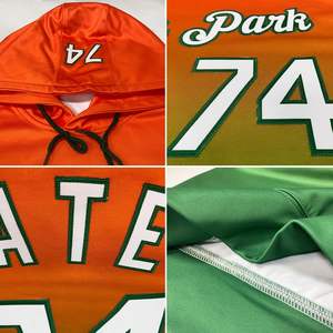 LTOCMKIY, sudadera de béisbol con degradado personalizado, sudadera deportiva transpirable con número de nombre cosido para hombres, mujeres y jóvenes - Product Image 3