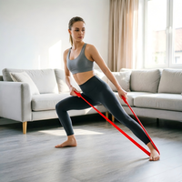 Bandas de Resistencia de Látex para Ejercicio, Bandas de Fitness con Múltiples Niveles de Tensión para Entrenamiento de Fuerza, Fisioterapia, Yoga, Gimnasio en Casa