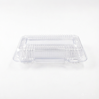 Boîte d'emballage jetable en plastique transparent pour boulangerie, pâtisserie, gâteau, conteneur de stockage