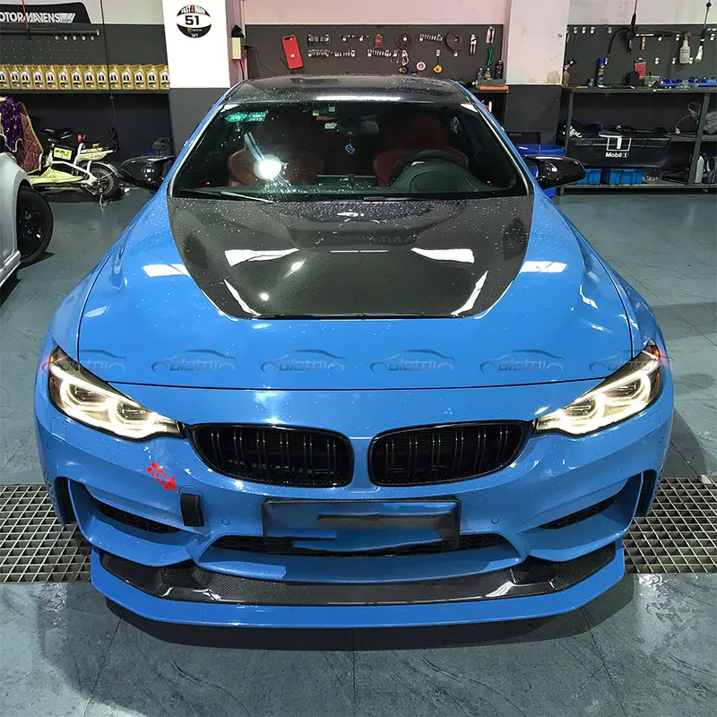 GTS Style ألياف الكربون الذقن المفسد الجناح الخائن الجبهة حافة مصد السيارة لسيارات BMW F80 M3 F82 F83 M4 2013 +