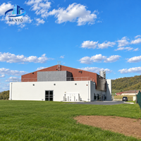 Bâtiment de station de pompage modulaire avec un enclos en structure métallique pour les projets municipaux et industriels d'assainissement et d'approvisionnement en eau