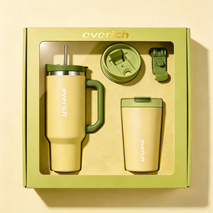 Nuovo Arrivo: Set di Tazze da Viaggio Termiche in Acciaio Inox da 40 oz con Logo Personalizzato + Tazza da Caffè da 14 oz - Product Image 6
