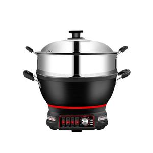 Casserole électrique 5L ronde multifonctionnelle avec cuiseur vapeur pour faire sauter, cuire à la vapeur, faire bouillir et cuire le riz - Product Image 2