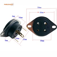 Mable Audio VTB4-ST - Sockets para Tubos Belton / Socket Belton con Pines Dorados para Amplificadores de Guitarra DIY, Hecho en China