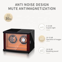 Remontoir de montre automatique de luxe MINEESI personnalisé à 9 emplacements, écran tactile, écologique, résistant à l'eau, en bois laqué noir piano et PU