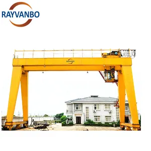 Strong Capacity Cheap Price 10 ton 20 ton 30 ton single girder double girder gantry crane with electric hoist