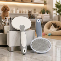Brosse démêlante professionnelle en acier inoxydable avec coussin d'air pour chiens et chats – Élimination des poils et démêlage des nœuds – Vente en gros