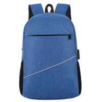 Sac à dos unisexe tendance pour l'école et l'ordinateur portable, en polyester Oxford imperméable, avec fermeture éclair et bretelles arquées – Vente en gros usine
