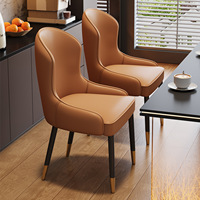 Tables de salle à manger domestiques, chaises souples de luxe léger avec dossier, sensation haut de gamme, pour hôtels et restaurants, nouvelles chaises de table commerciales