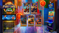 Cash Falls 1 5 en 1 Ultimate Fire Link Vertical Pass Skill Game Board, Tablero de Juego PCB Operado con Monedas, Máquina de Juego Arcade, Máquina de Entretenimiento