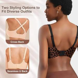 Soutiens-gorge sans fil Jelly pour femmes, sans armatures, décolleté plongeant, push-up, sans coutures, confortables, bralettes pour t-shirts, soutiens-gorge de tous les jours - Product Image 5