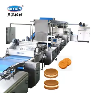 New Advanced Modern intelligence automation cream cracker biscuit sandwich machine for maker direct selling