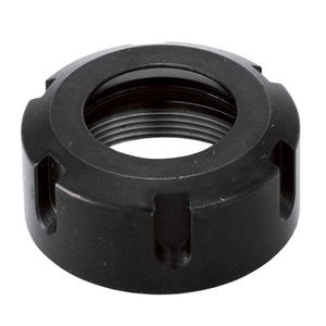 Ttake Erx20 Tuerca de castillo estándar M25x1.5, óxido negro, rosca derecha, cuerpo redondo, 7 ranuras de agarre, mecanizada por CNC - Product Image 1