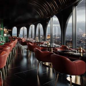 Bán buôn sang trọng màu xanh lá cây vải nhung khách sạn nhà hàng banquette chỗ ngồi gian hàng sofa với Vàng Thép không gỉ Bàn và ghế - Product Image 6