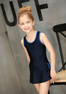 Nuevo Traje de Baño de Color Sólido para Niños en Edad Escolar, Ropa de Natación para Niños, Traje de Baño de Verano para Niñas - Product Image 5