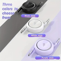 HYTO Cadeau personnalisé Logo TPE 100W Câble USB C vers USB Type C rétractable Chargeur PD3.0 Charge rapide Cordon de données pour téléphone portable
