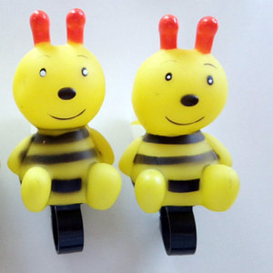 Clochettes de poussette Bee en résine plastique jaune, son fort, pour vélo d'enfant - Product Image 1