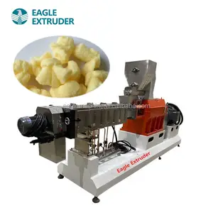 Cheese ball puff snack making machinery corn chips production line