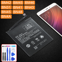 Batterie pour Redmi Mi Max Note 2 3 3S 4 4A 4X 5 5A 5S 5X 6 6A 7 7A 8 9 Go Pro Plus A2 Lite BN41 BN31 BM47 BN34
