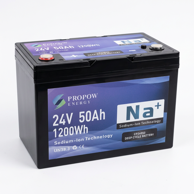 Wide Temp -40℃~70℃ 24V 50Ah Sodium Ion Battery Certified Solar Energy Storage UPS Emergency Backup Power Battery Pack