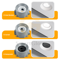 Encastré pour plafond tendu en film PVC, en ABS, pour spots GU10, cadre de fixation pour spots encastrés ronds