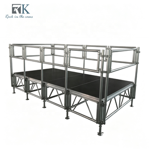 Scène portable de haute qualité, scène en aluminium, système d'équipement de scène pour événements avec garde-corps à vendre - Product Image 1
