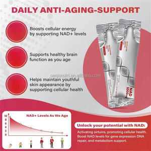 Nad nad nicotinamide רזברטרול תוספי תזונה pqq nad + משקה העור הזדקנות תמיכה האנרגיה פוקוס Nad טיפות נוזל Nad - Product Image 3