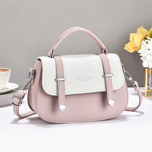 กระเป๋าถือผู้หญิงสี่ฤดูแฟชั่นใหม่ปักกระเป๋าถือสะพายไหล่ข้างเดียวแบบเรียบง่ายกระเป๋าถือผู้หญิง - Product Image 4