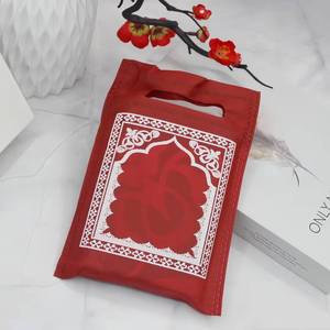 <b>Mini</b> Travel Pocket Set Customized Velvet Fabric with Novel Patterns Waterproof Non-Slip Muslim Style Prayer Mat - Product Image 6