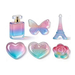 Artistic Resin Jewelry Creation Kit Crystal Clear Hard Cure Resin Portable UV Light Silicone <b>Molds</b> for DIY Crafts Model Keychain - Product Image 5