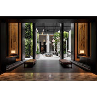 Suite de chambre à coucher moderne en panneaux de bois mélaminé, design portable pour auberge de jeunesse, villa, chambre d'hôtes, hôtel, appartement