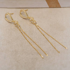 Composants d'accessoires pour bijoux faits main DIY : Plateau vide pour cheveux en forme de pneu avec 8-13 perles, pour boucles d'oreilles à pampilles en argent S925 - JG5180 - Product Image 2