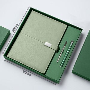 Ensemble cadeau de papeterie personnalisable en cuir PU avec carnet à couverture rigide, stylo et bouteille, journaux avec logo personnalisé, ensemble cadeau de carnet de luxe - Product Image 2