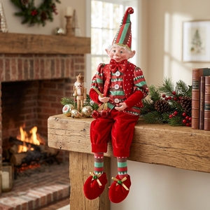 Gnomos de Peluche Rojos y Verdes de Lujo, Figuras de <span class=keywords><strong>Elfos</strong></span>, Novedades, Decoraciones Navideñas Hechas a Mano, Neutras - Product Image 2