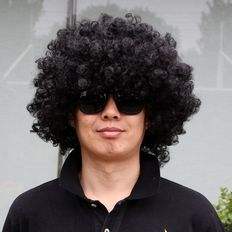 Apro Farma Peluca de fiesta de Halloween Estilo africano negro para festividades de Wag - Product Image 1