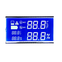 Écran à cristaux liquides mono de type TN à 7 segments 1/4duty personnalisé directement fourni par le fabricant LCD