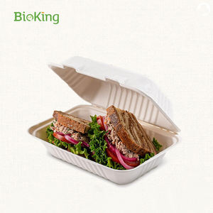 <span class=keywords><strong>Bioking</strong></span> 6x6 "ช่องเดียวอาหารจานด่วนกล่องใส่เบอร์เกอร์แบบถอดได้กล่องแฮมเบอร์เกอร์แบบฝาปิดกล่องแฮมเบอร์เกอร์ DDP USA - Product Image 5