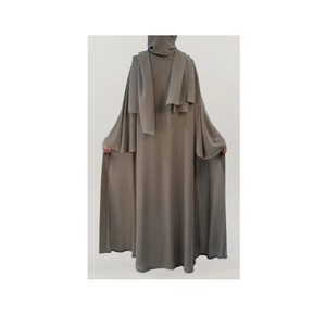 Derniers vêtements islamiques Abaya ample pour femmes musulmanes Abaya en tissu polyester - Product Image 4