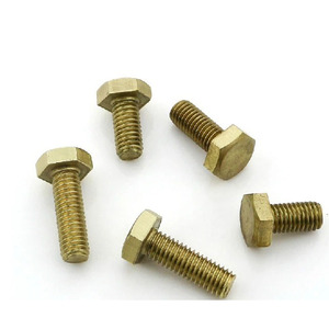 Tornillos de latón de alta calidad y gran venta para muebles, tornillos de cobre sin ranura, tornillos hexagonales de cabeza plana para máquina - Product Image 3