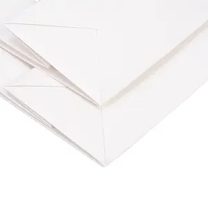 Tùy chỉnh sang trọng giấy trắng mua sắm túi nhà sản xuất túi giấy cưới với logo in